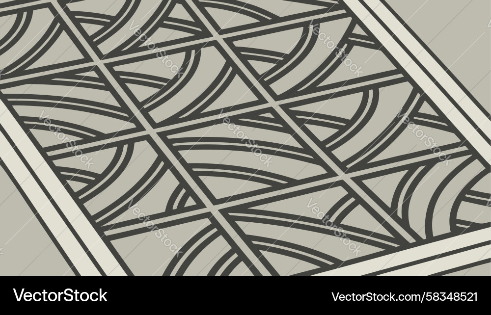 Complex Geometric Grid Pattern Vector Image