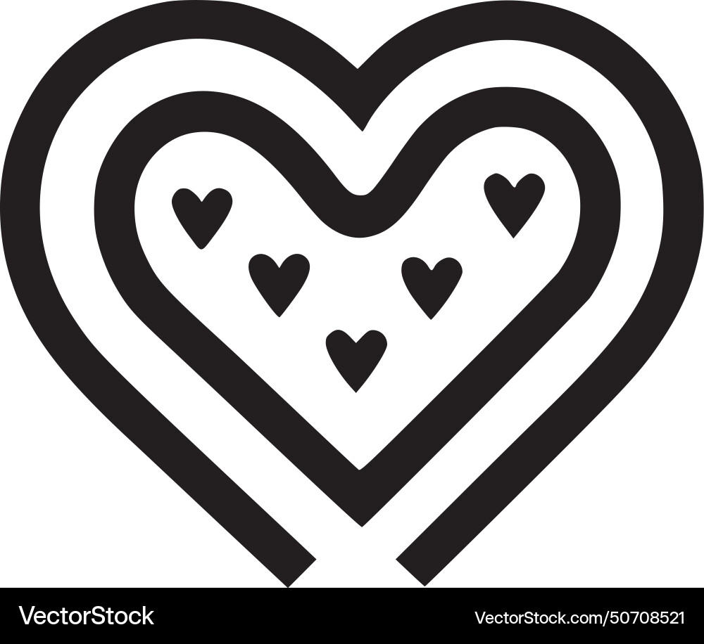 Heart - high quality logo ideal for t-shirt Vector Image