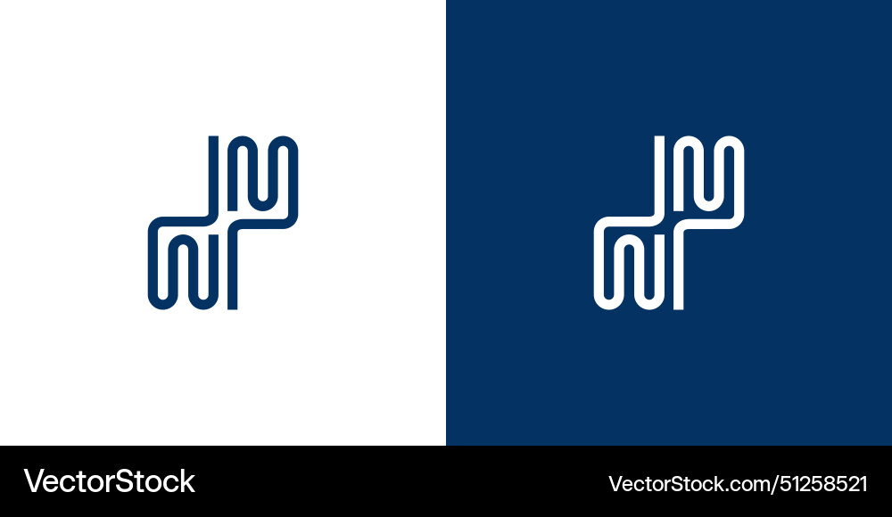 Modern and unique wm logo design Modern and unique wm logo design Vector Image