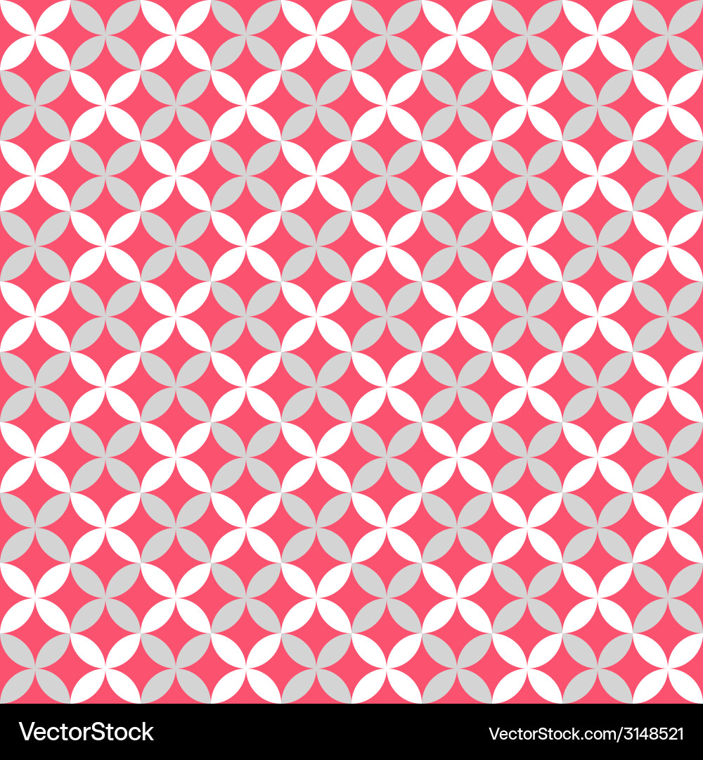 White Andf Pink Pattern Pink & White Floral Seamless Pattern Vector Image