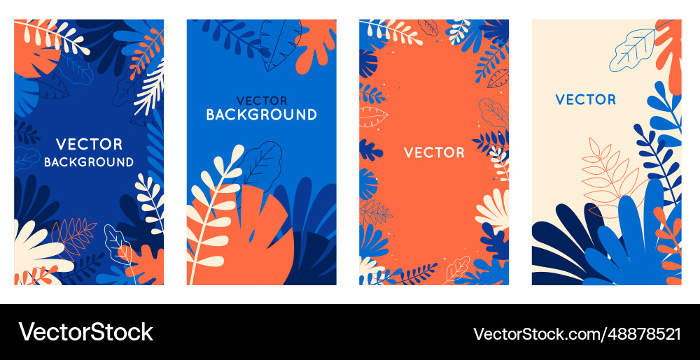 Set of abstract backgrounds with copy space Set of abstract backgrounds with copy space vector image
