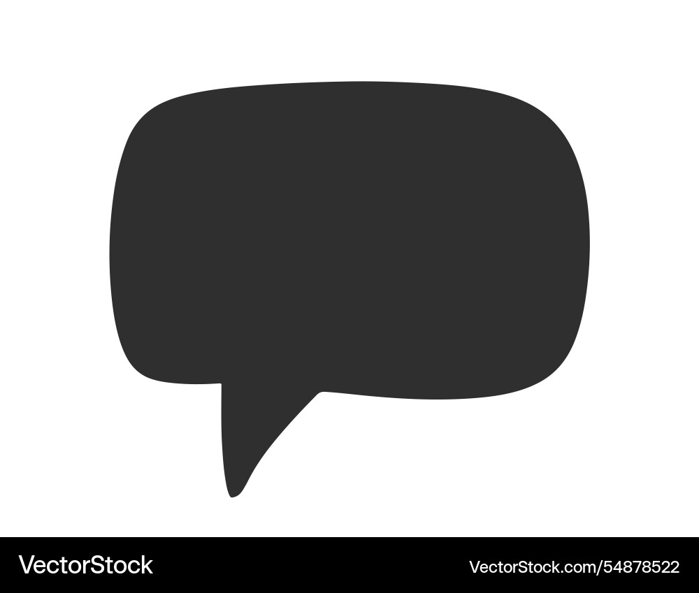 Chat speech bubble message text cloud shape Chat speech bubble message text cloud shape vector image