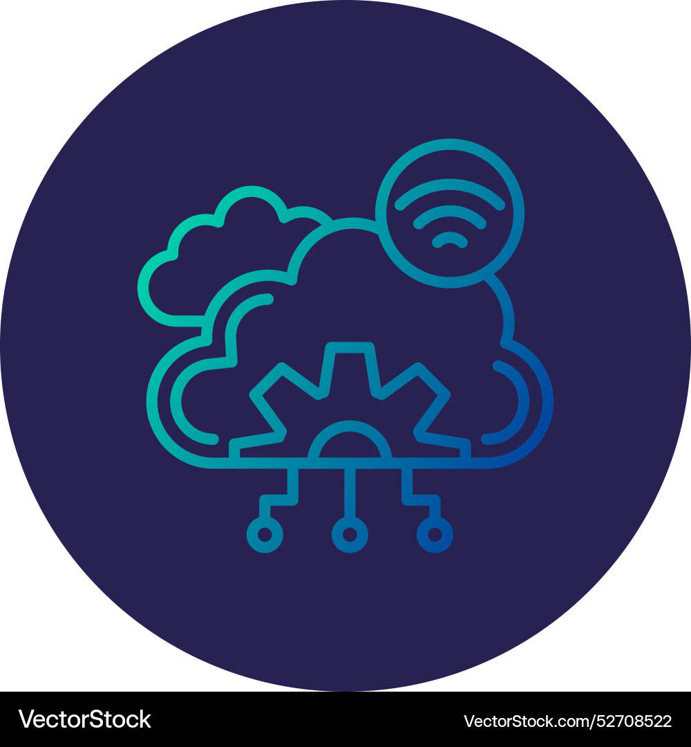 Cloud computing icon Vector Image