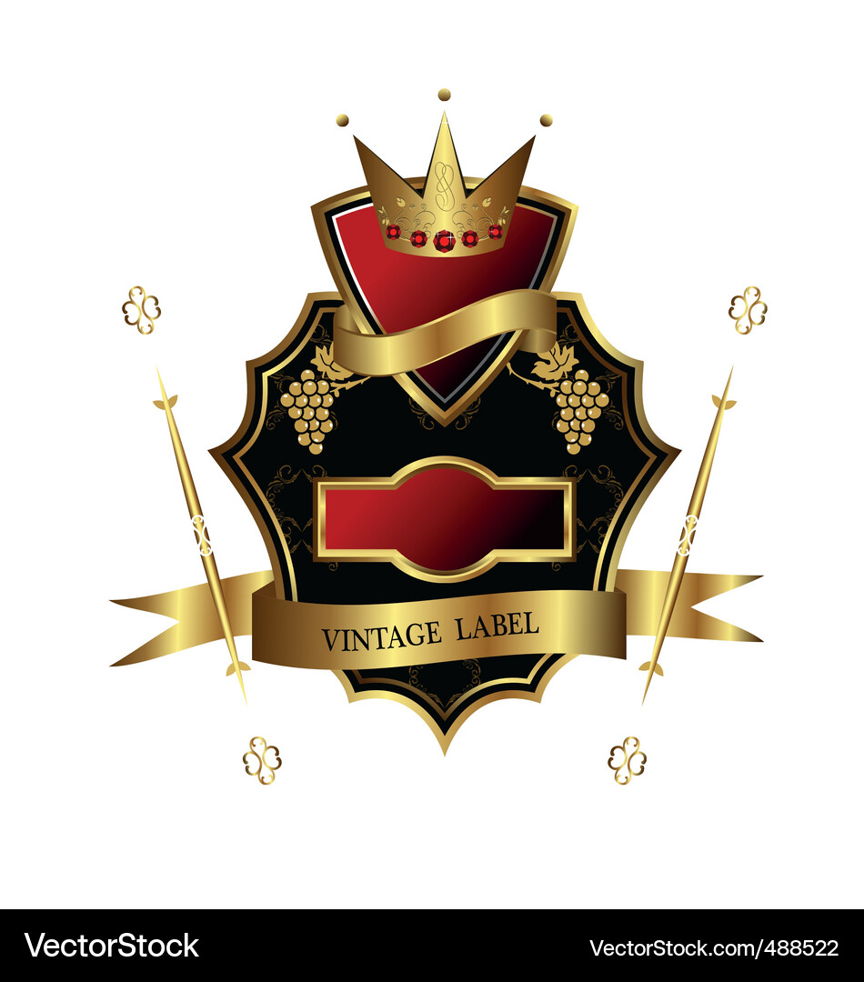 Label design Vector Image