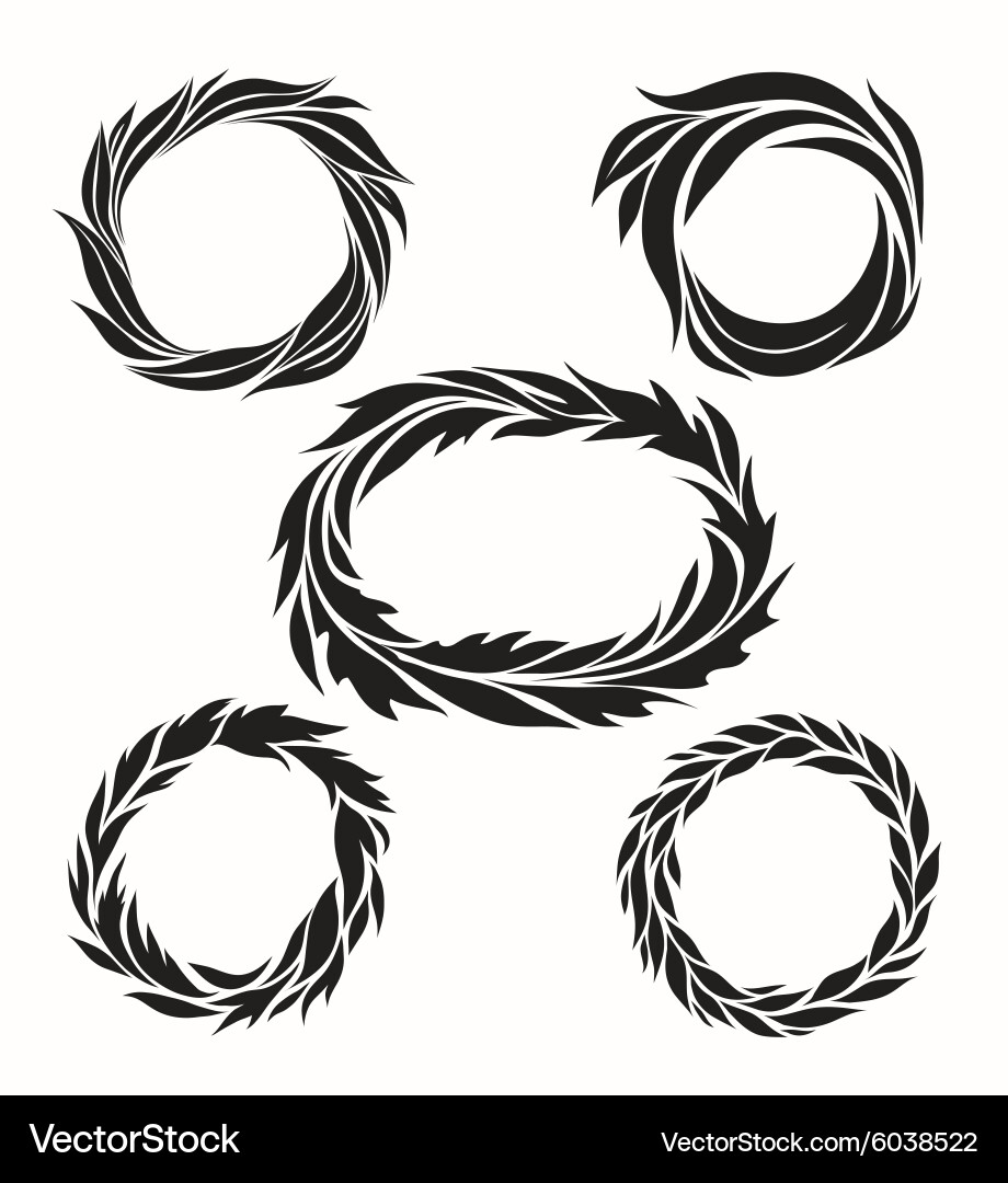 Set round a framework vector image