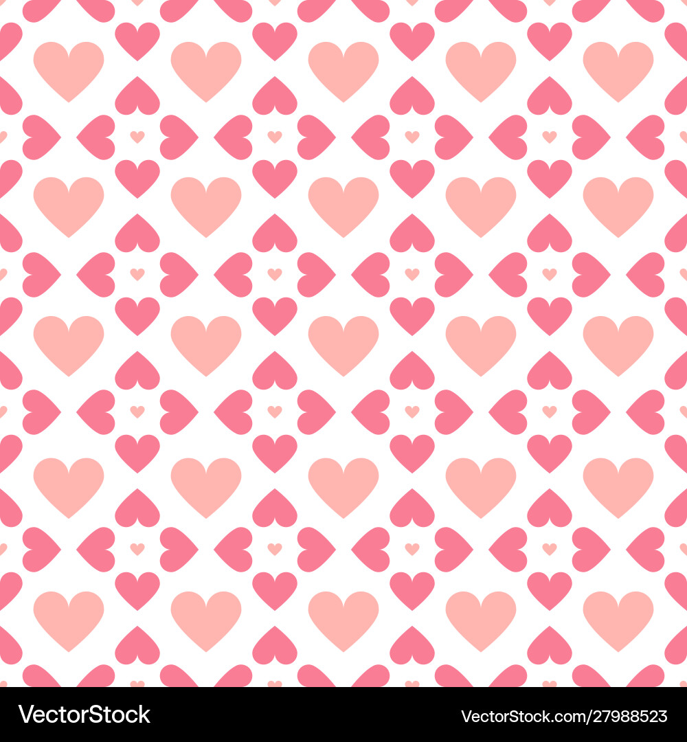 Abstract seamless geometric pattern with hearts Abstract seamless geometric pattern with hearts vector image