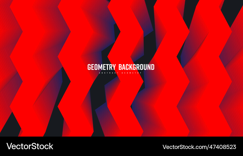 Geometric background gradient vertical zigzag Geometric background gradient vertical zigzag vector image