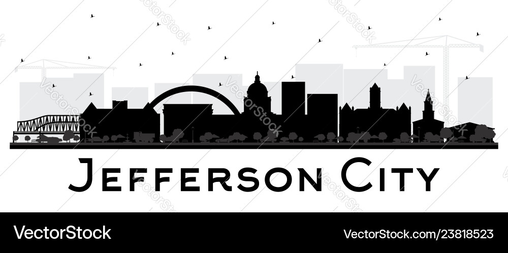 Jefferson City Skyline Vector Image
