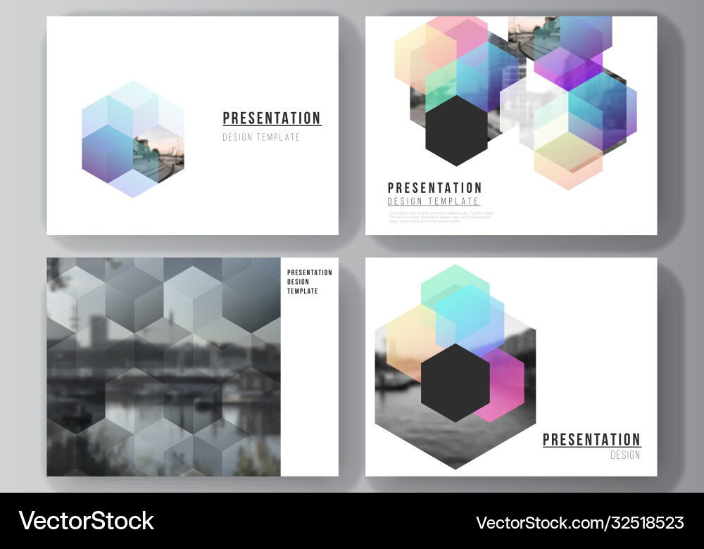 Layout presentation slides design Layout presentation slides design vector image