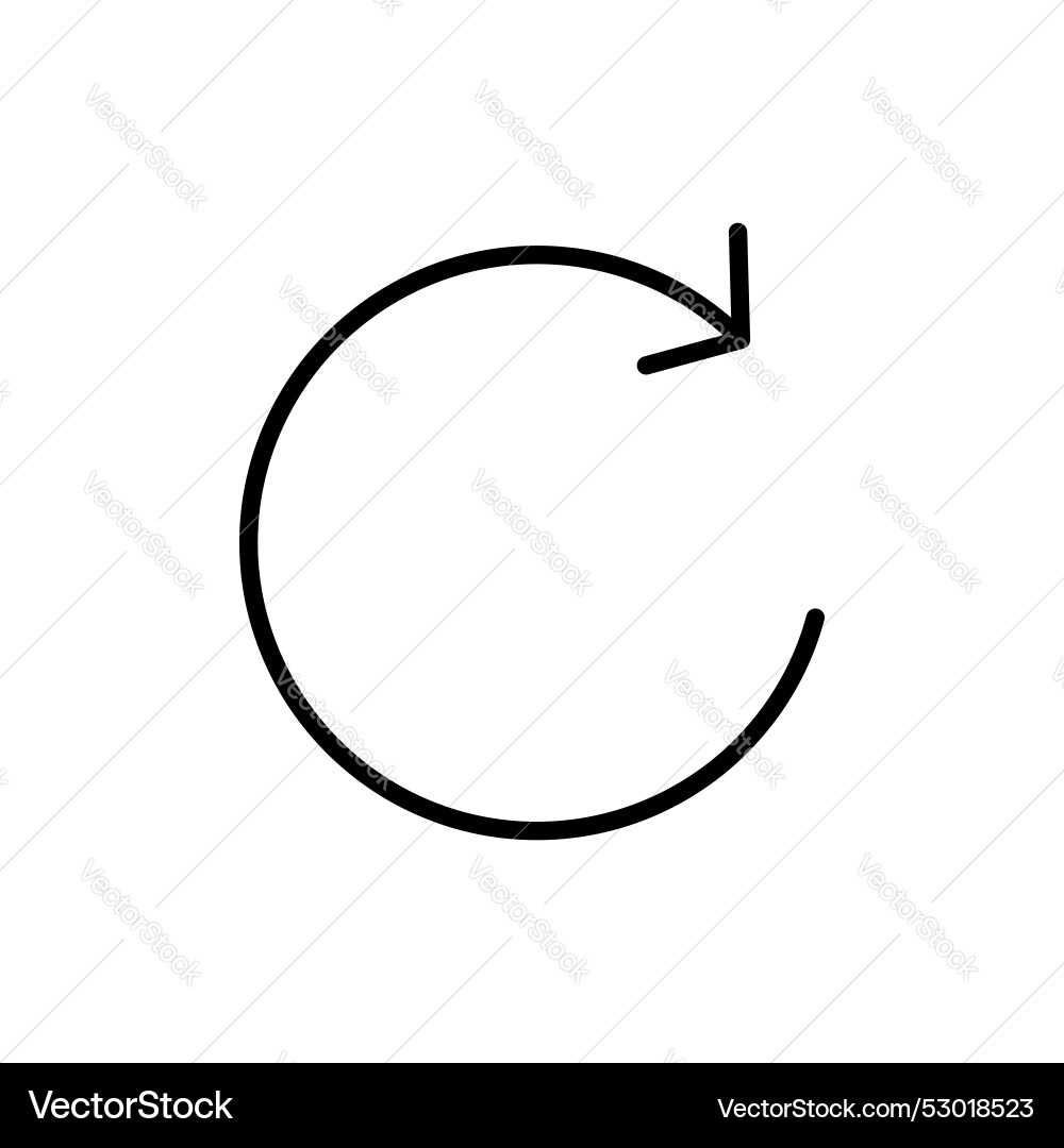 Redo icon set refresh restart or reload symbol Redo icon set refresh restart or reload symbol Vector Image