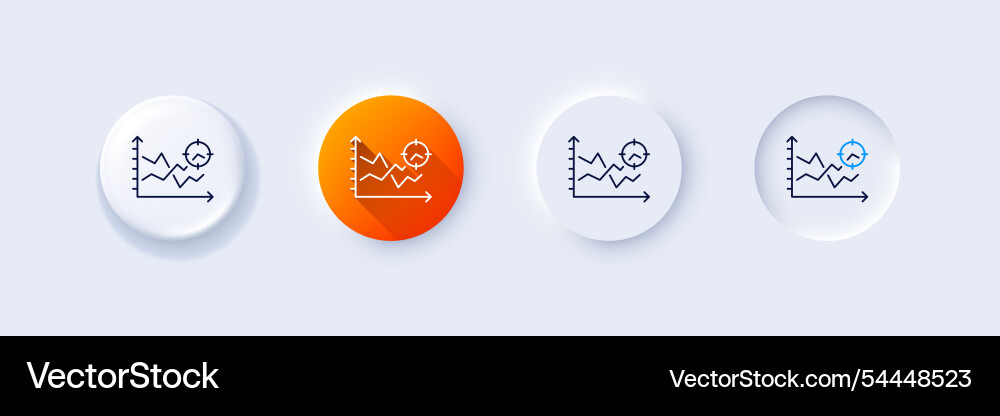 Seo analysis line icon web targeting chart sign Seo analysis line icon web targeting chart sign vector image