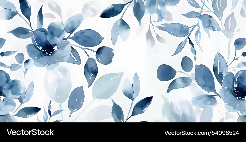 Abstract botanical in pattern background blossom vector image