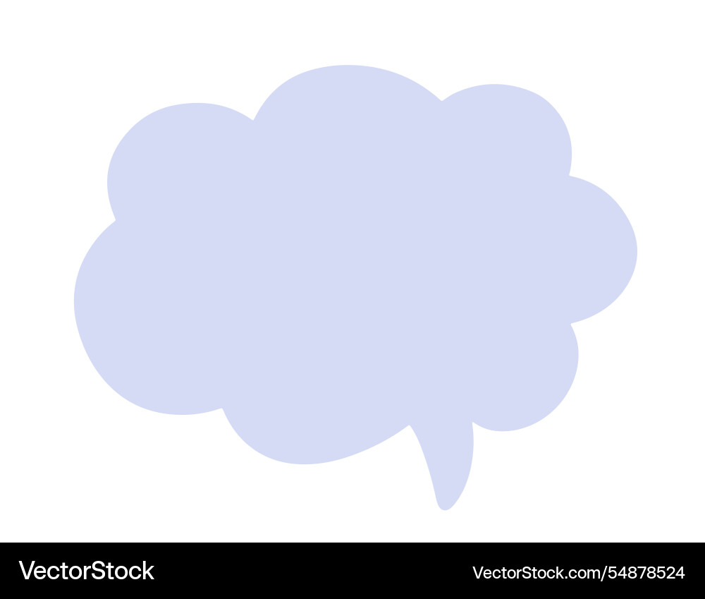 Chat speech bubble message text cloud shape Chat speech bubble message text cloud shape vector image