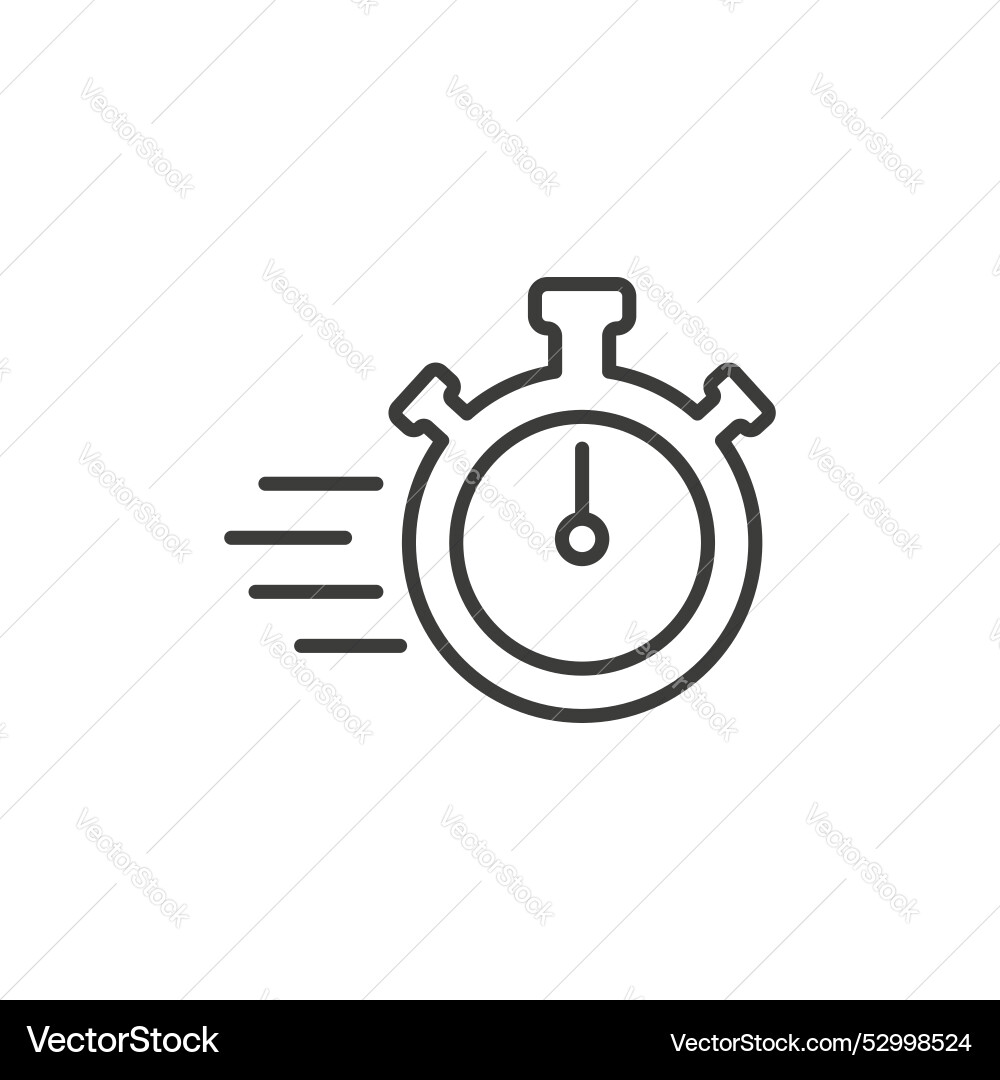 Time fast icon set rapid speed delivery symbol Vector Image