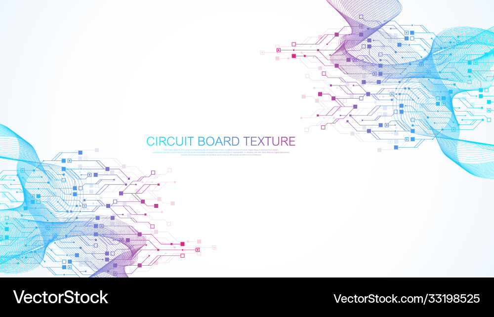 Abstract background with high-tech technology vector image