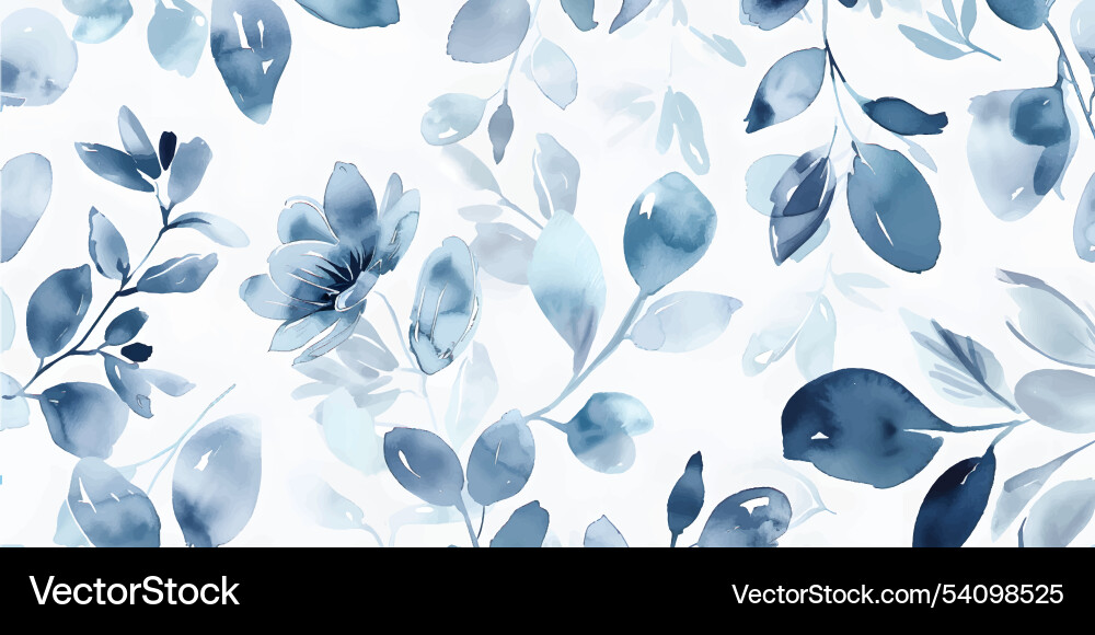 Abstract botanical in pattern background blossom vector image