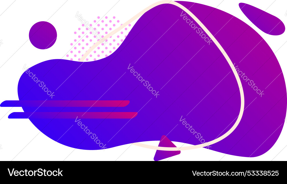 Abstract fluid shape with gradient colors creating Abstract fluid shape with gradient colors creating Vector Image