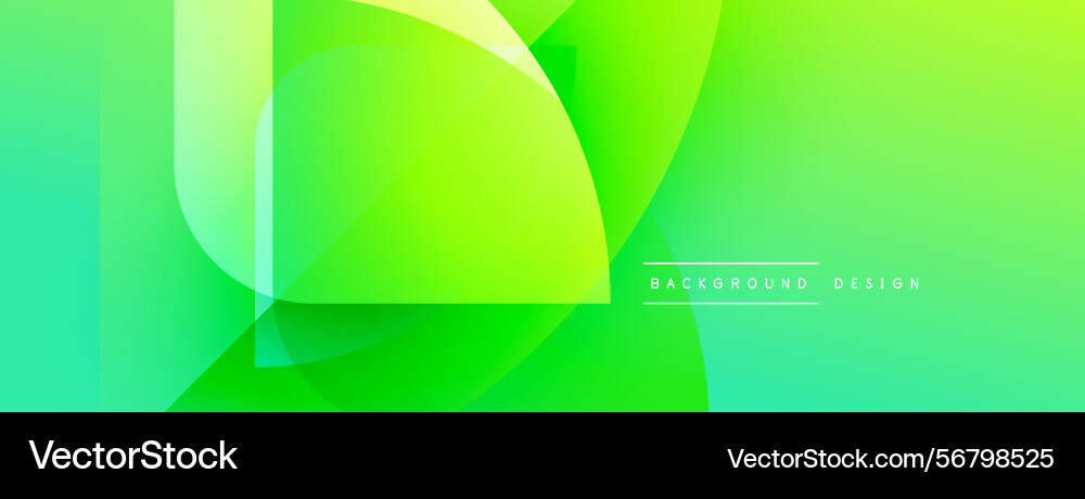 Abstract green gradients overlap creating dynamic Abstract green gradients overlap creating dynamic vector image