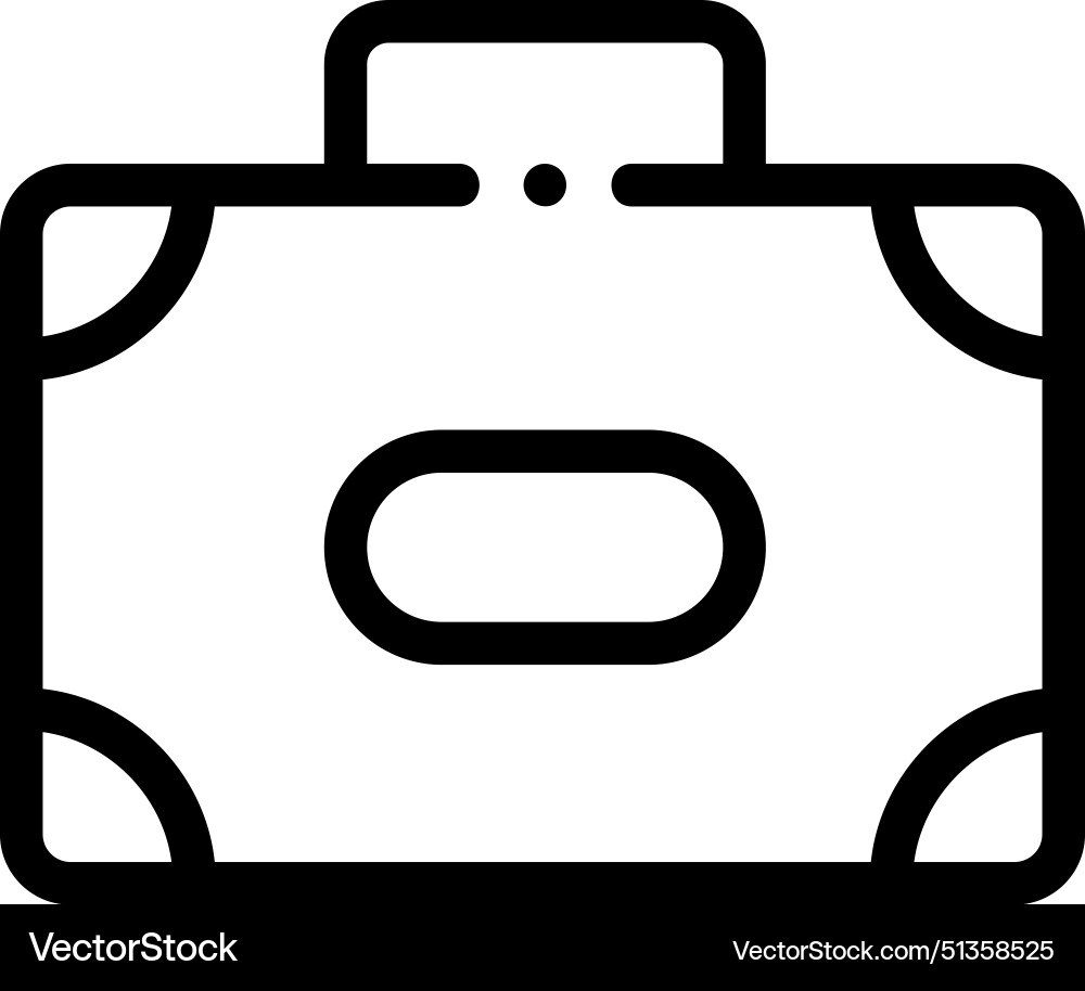 Baggage icon thin linear style design isolated Baggage icon thin linear style design isolated vector image