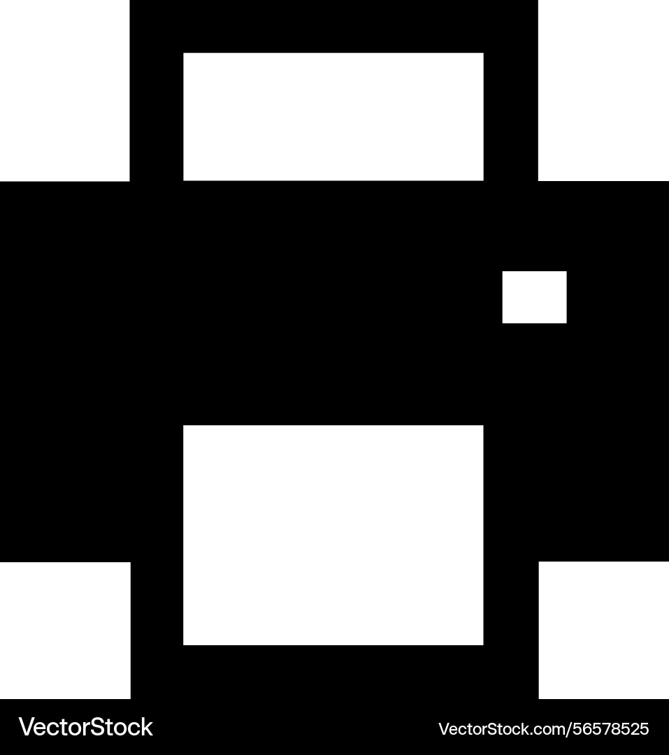 Computer printer icon symbol image vector image