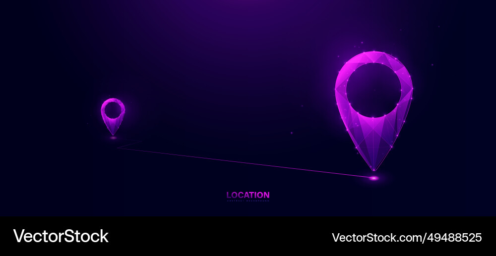 Location marking with a pin navigation locator Location marking with a pin navigation locator vector image