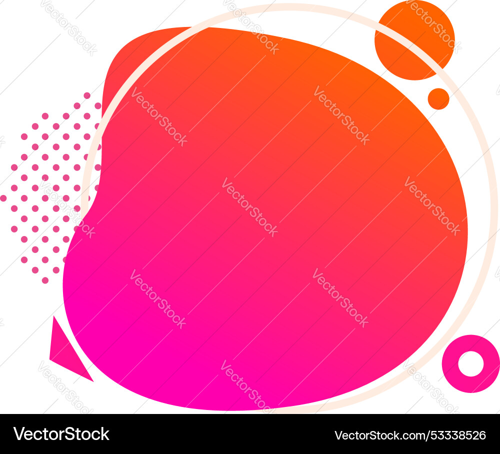 Abstract geometric shape with gradient color Abstract geometric shape with gradient color vector image