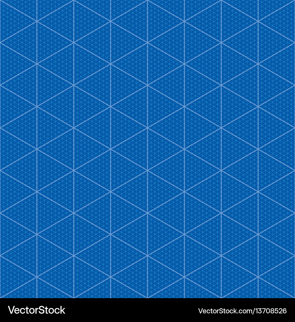 Isometric Grid Paper Blueprint Vector Image