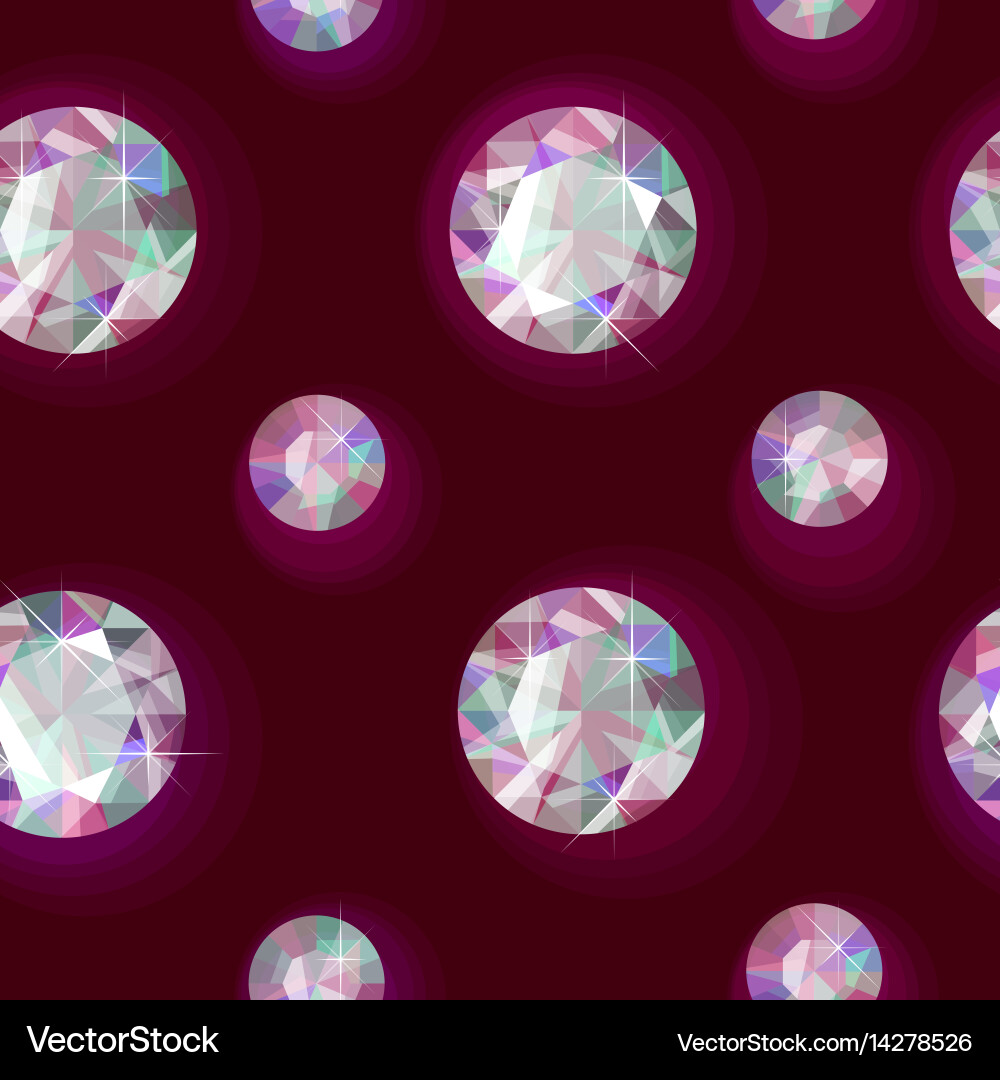Sparkling Gemstone Pattern vector image