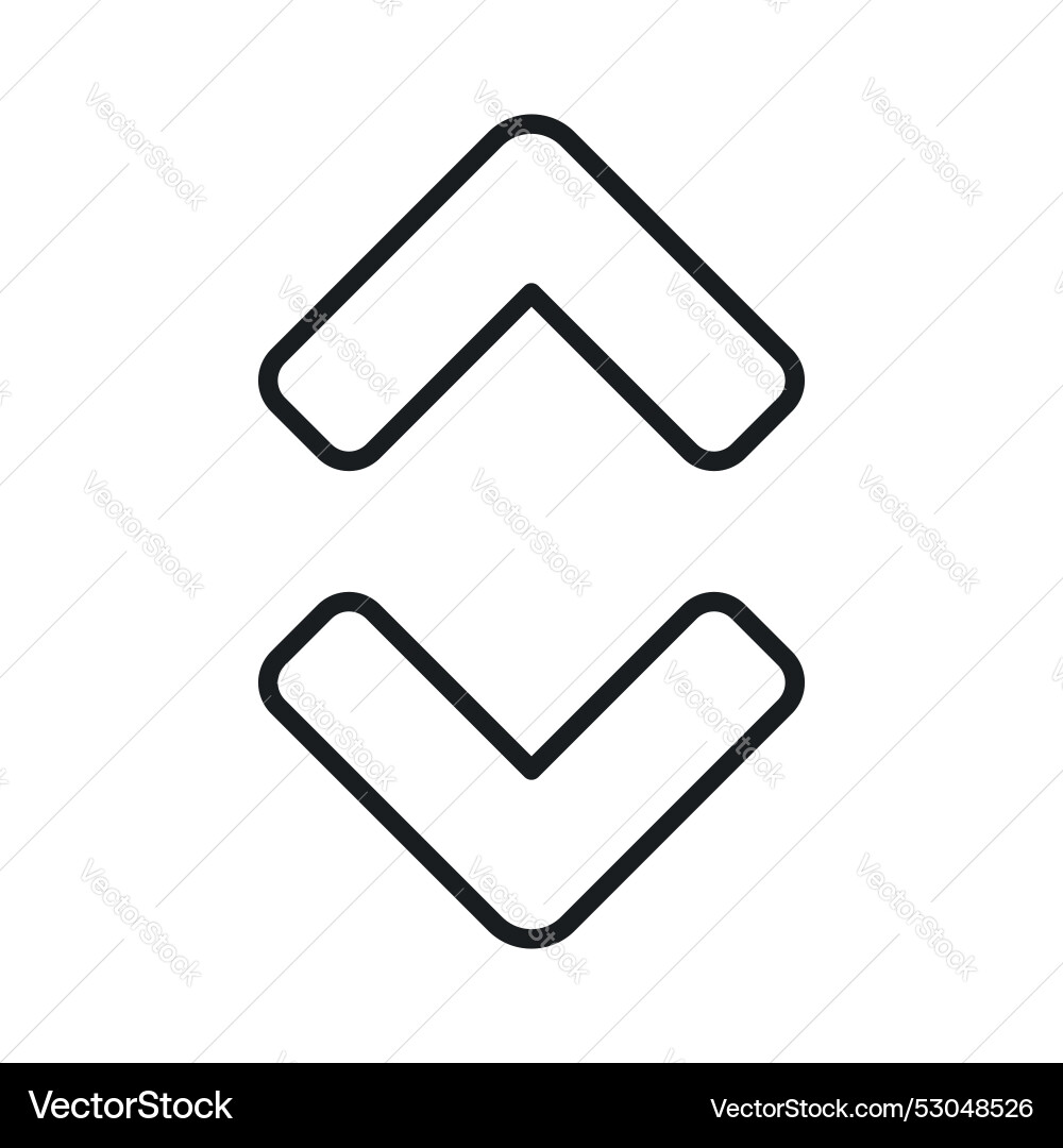Vertical resize arrows design Vector Image