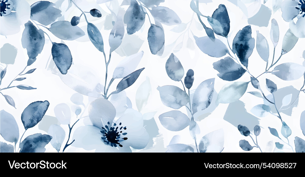 Abstract botanical in pattern background blossom vector image