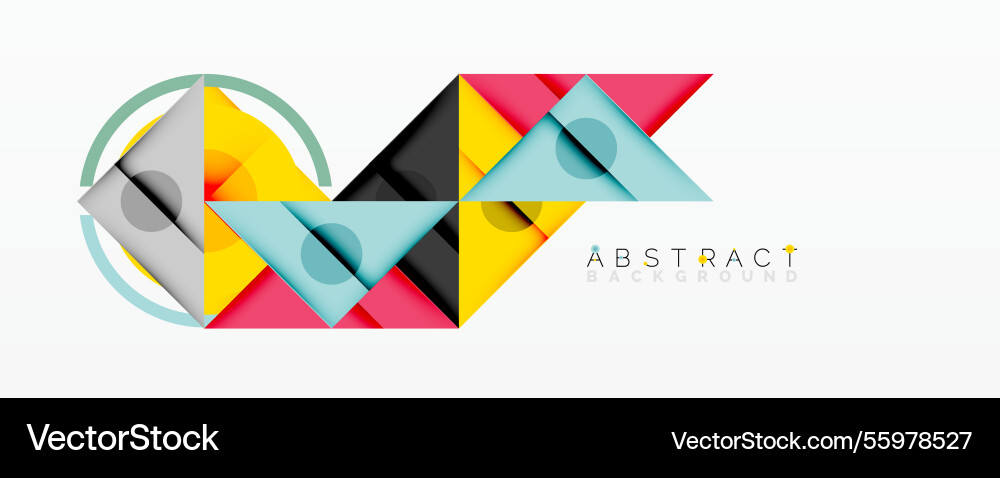 Abstract geometric composition with intersecting Abstract geometric composition with intersecting Vector Image
