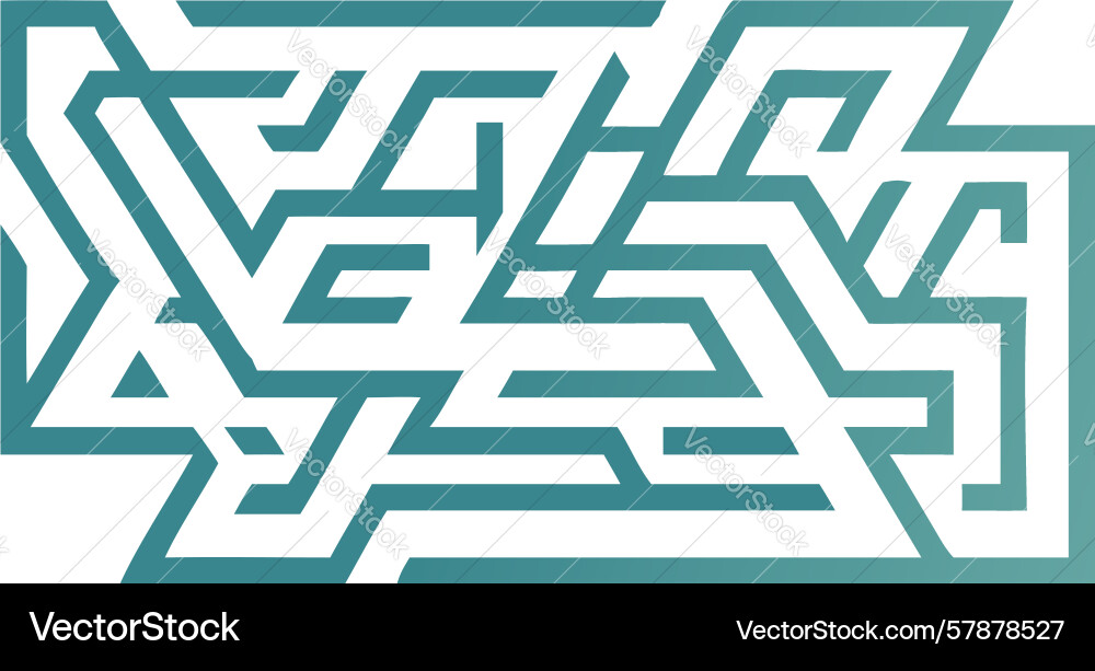Abstract winding labyrinth pattern design vector image