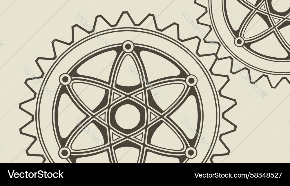 Complex Interlocking Gears Vector Image