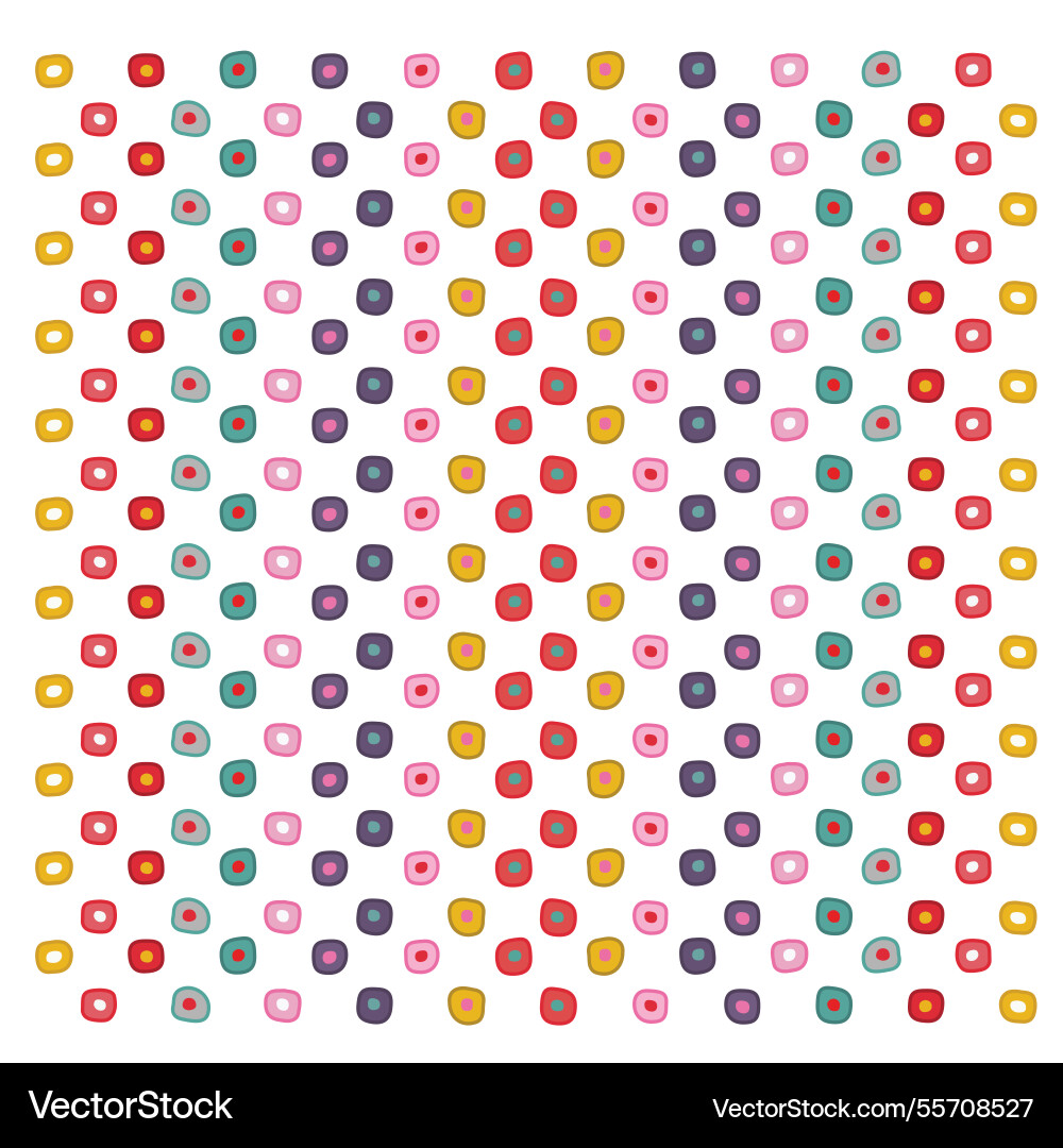 Multicolored circle texture print pattern vector image