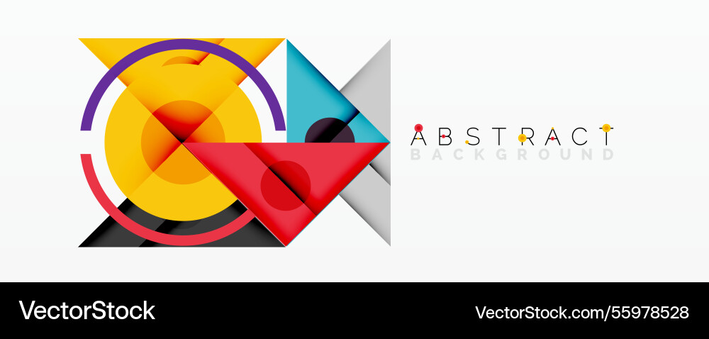 Abstract geometric composition with overlapping Abstract geometric composition with overlapping vector image