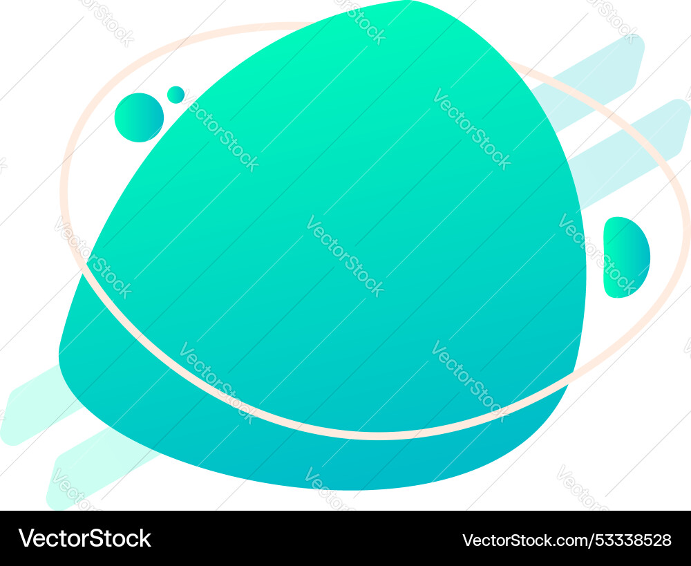Abstract turquoise gradient blob with lines Abstract turquoise gradient blob with lines vector image