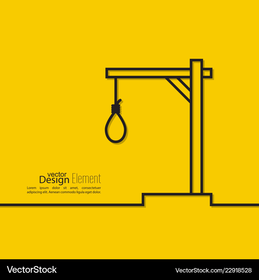 Rope with a loop vector image