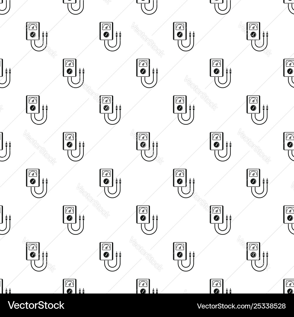 Voltage device tool pattern seamless Vector Image
