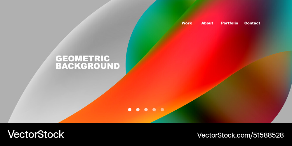 Web page design with geometric elements - circle Web page design with geometric elements - circle Vector Image