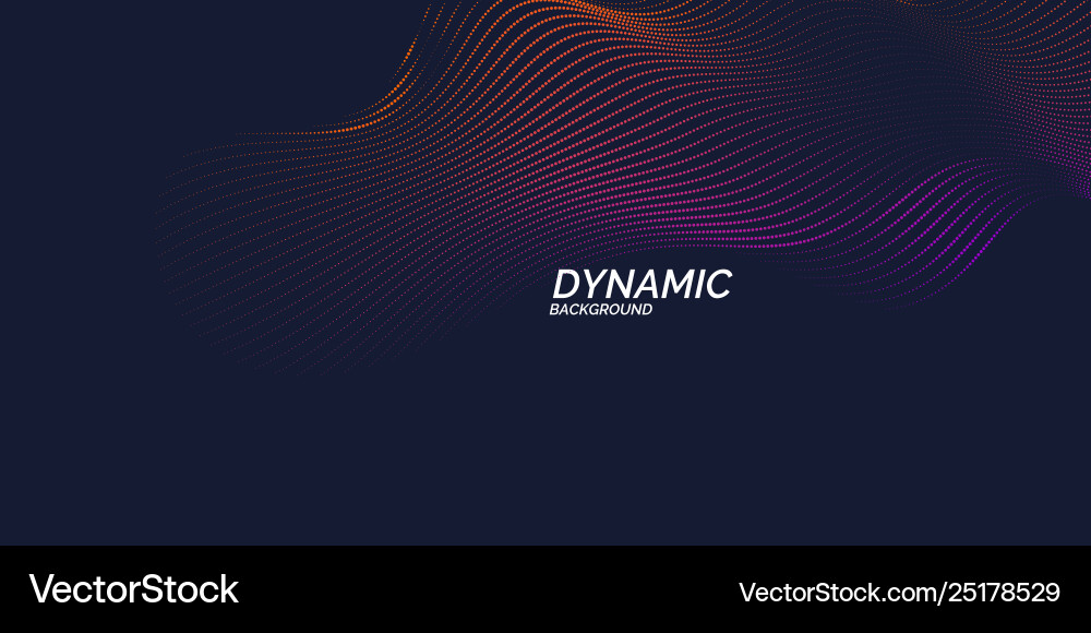 Abstract background with dynamic waves vector image