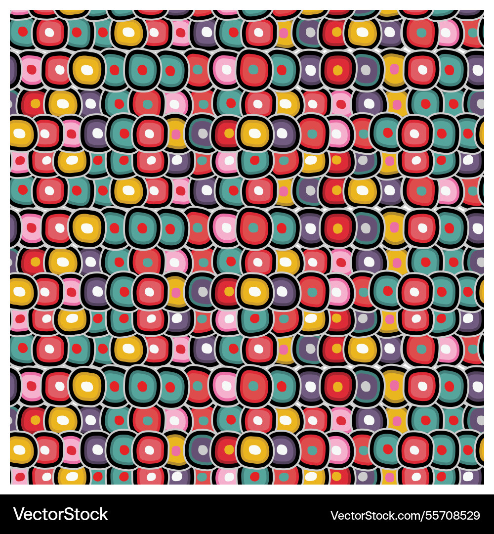 Geometric overlapping circle shape print pattern Geometric overlapping circle shape print pattern vector image