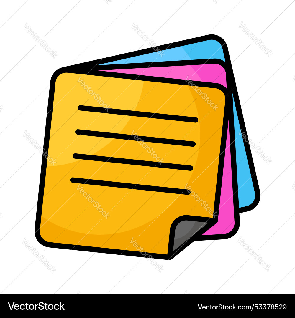 Notes vector image