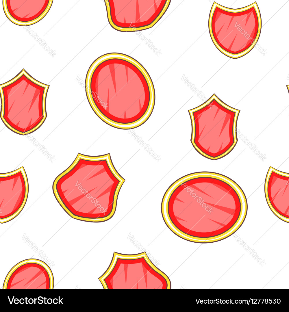 Army shield pattern cartoon style Vector Image