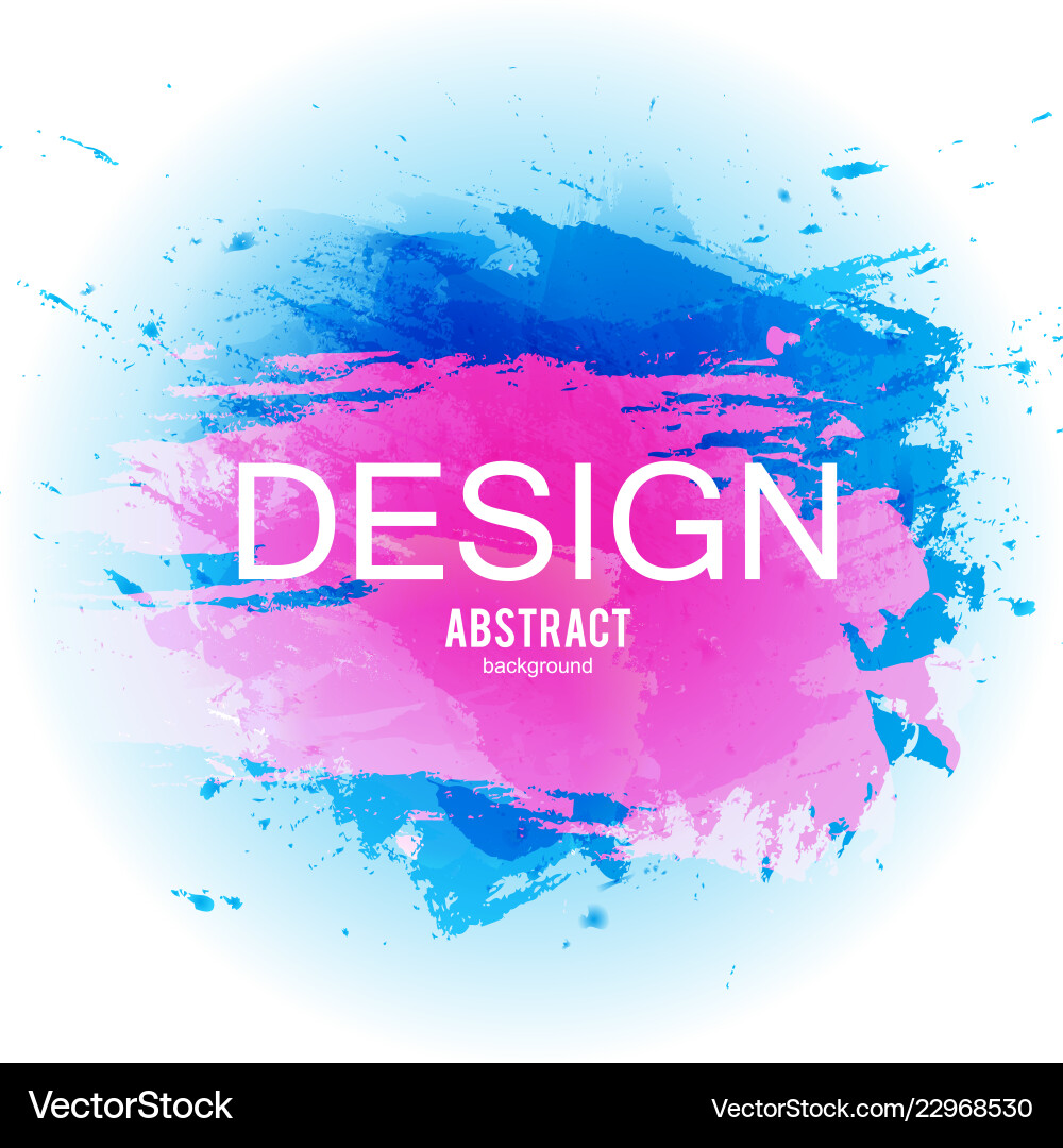 Colorful Watercolor Splash Background Vector Image