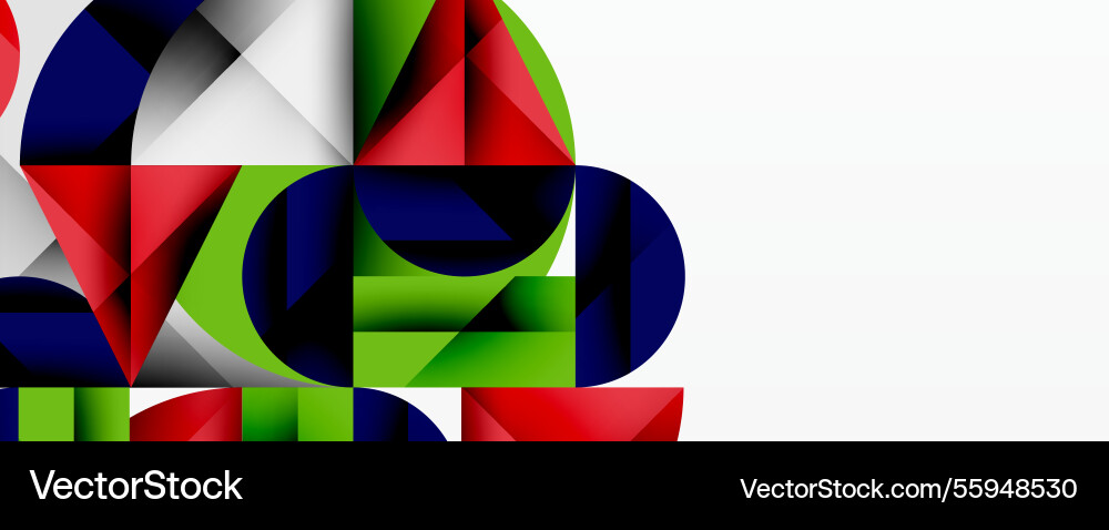 Modern abstract composition with layered circles Vector Image