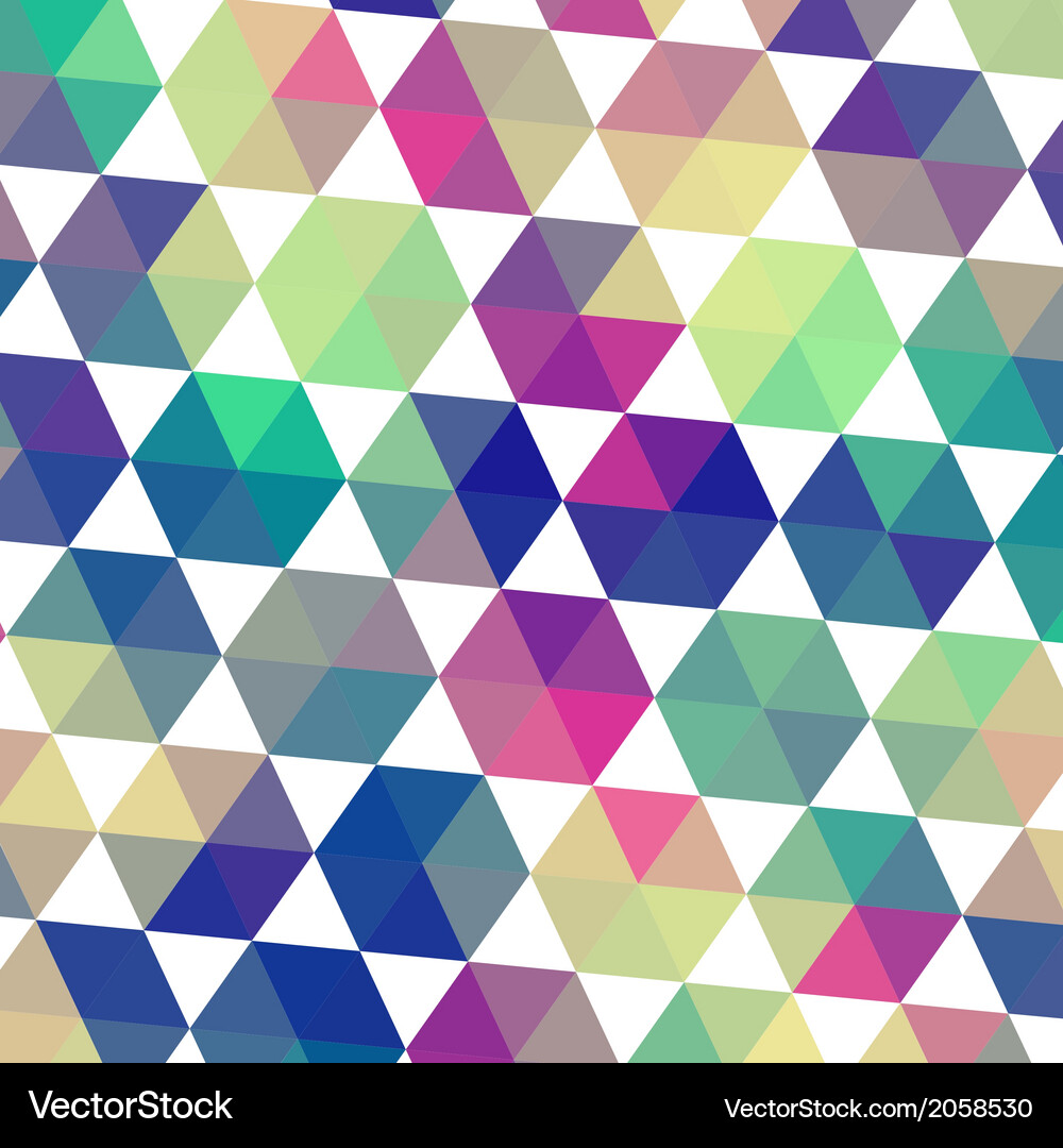 Retro pattern of geometric shapes triangle Vector Image