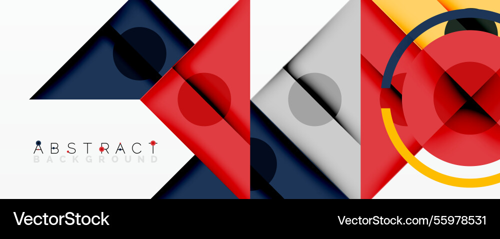 Abstract geometric composition with intersecting Abstract geometric composition with intersecting vector image