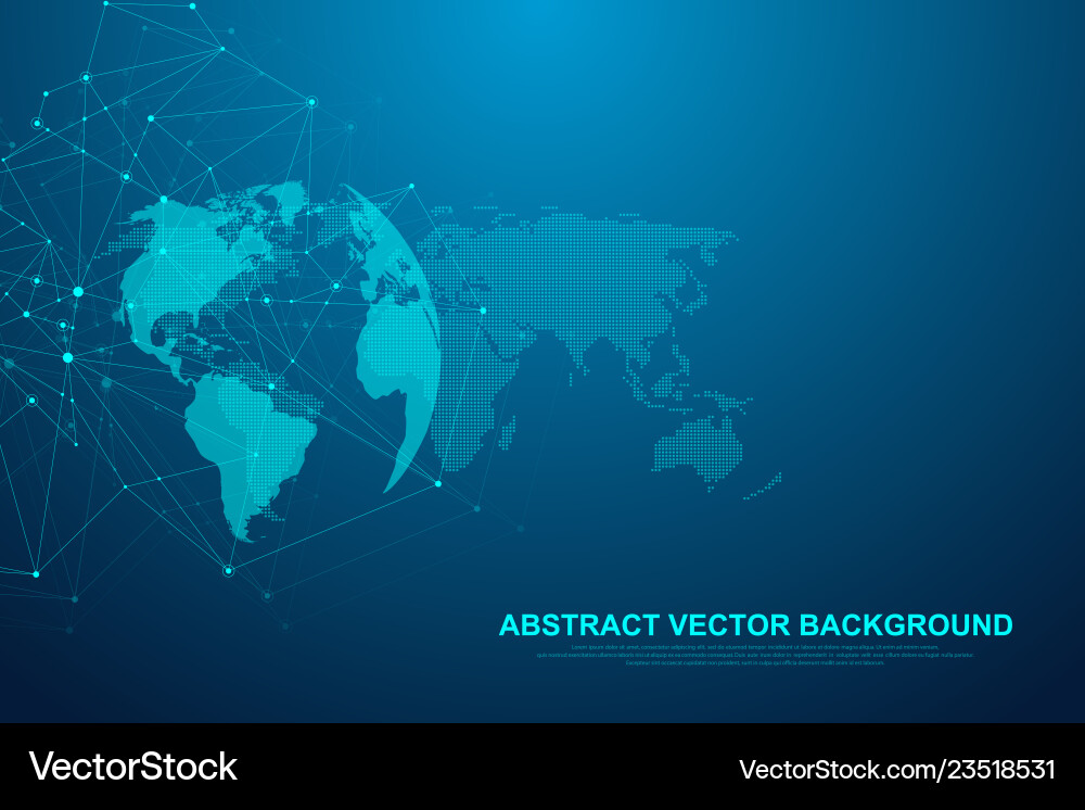 Futuristic abstract background blockchain Futuristic abstract background blockchain Vector Image