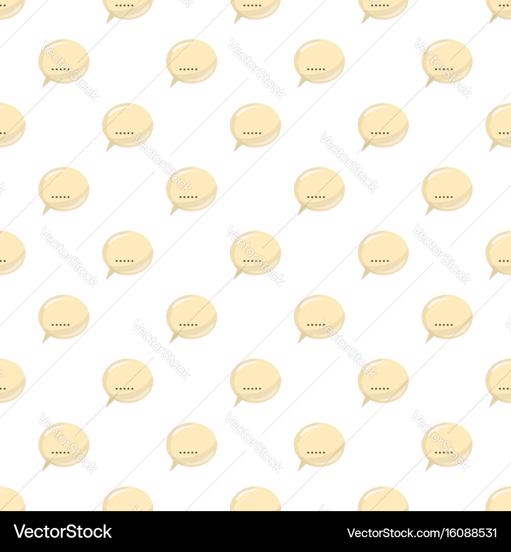 Glossy speech bubble pattern vector image