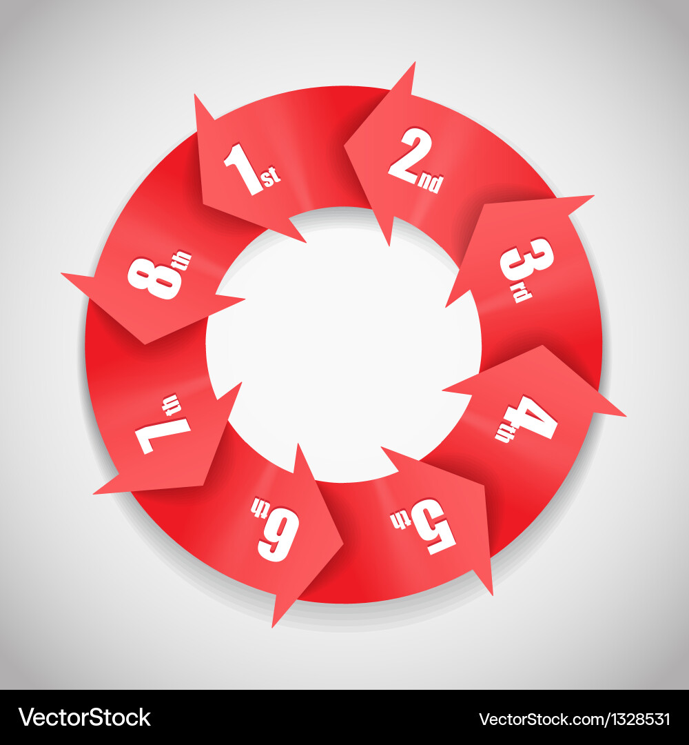 Modern Scheme Template - Circular Elements vector image